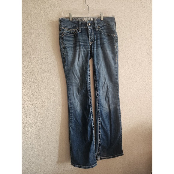 Ariat Denim - Ariat R.E.A.L Denim Medium Wash Straight Leg Jeans 28R